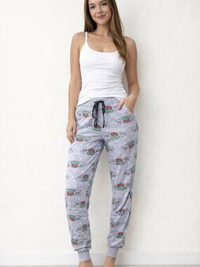 F•R•I•E•N•D•S Central Perk Lounge Pants PJ bottoms sweat pants wide waist